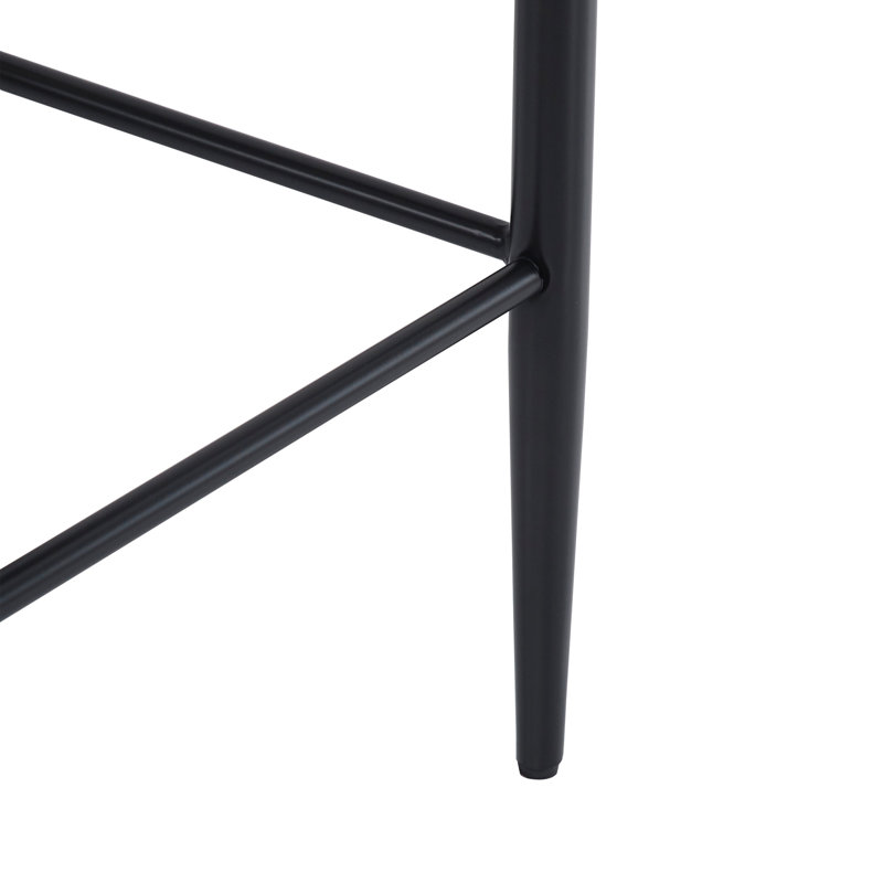 Ensemble de deux tabourets de bar rembourrés de haute qualité avec dossier, parfait pour les cuisines, les coins repas et les bars pour la maison