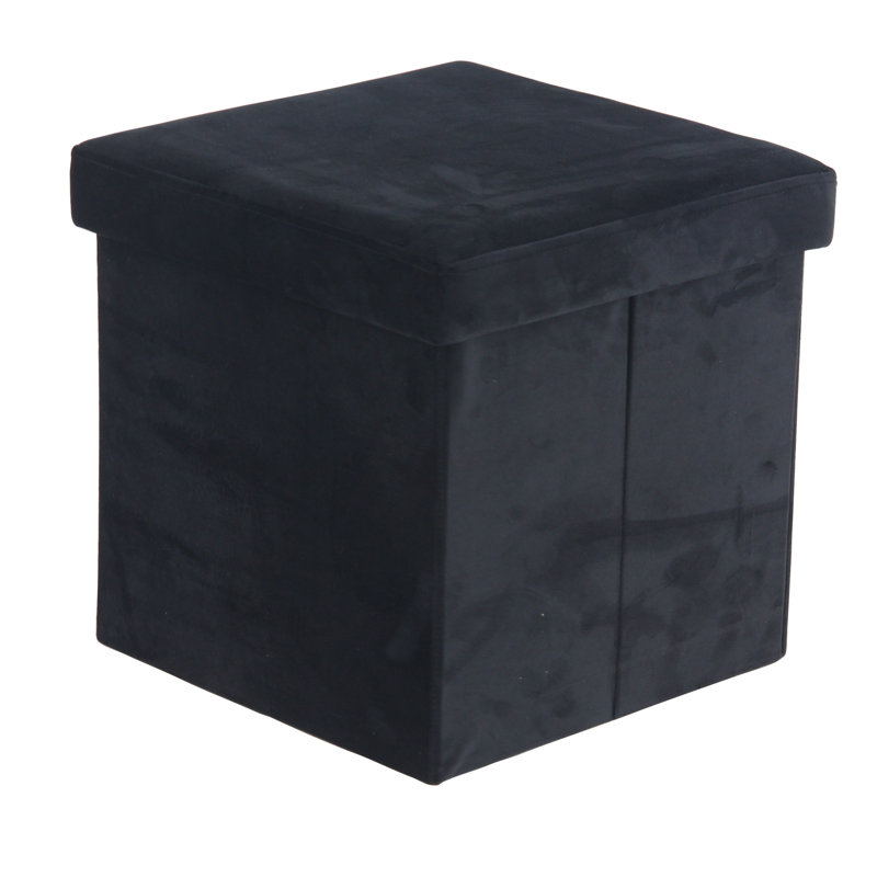 Tabouret de coiffeuse Isiah, Noir