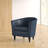 Kronos Faux Leather Barrel Chair-35553865