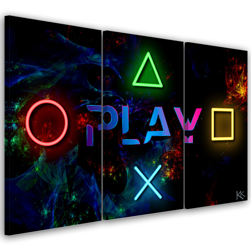 3 Piece Wrapped Canvas Print Set, 100cm H x 150cm W