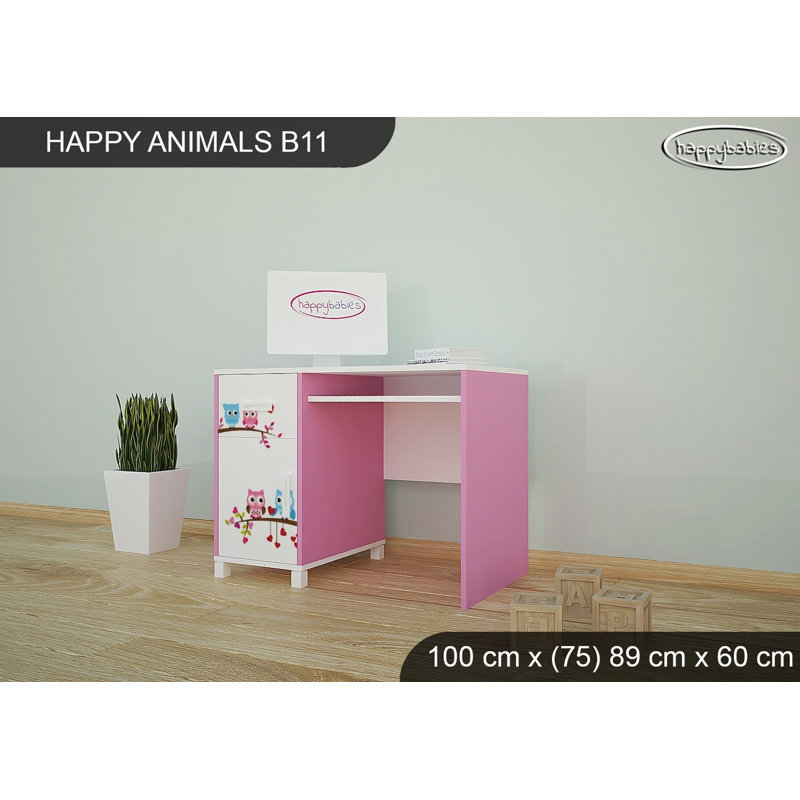 100cm Writing Desk, Pink