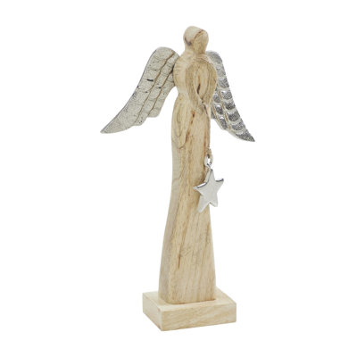Grand ange en bois Heavenly Wings