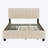 Velvet Upholstered Platform Bed-1157049073