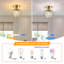 Mini-plafonnier encastré en cristal doré 1 lumière 7,5 po-1303681794