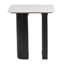 Table d'appoint Fiora blanche et noire