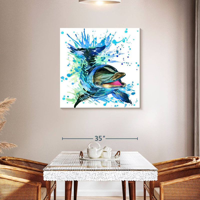 Brampt Splashing Dolphin, 36" H x 36" W