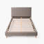 Lit plateforme en tissu d'ameublement