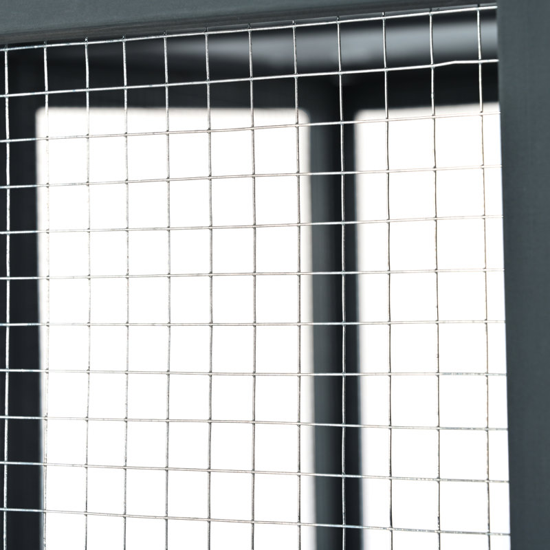 Enceinte d'extérieur pour chat avec portes à double entrée Catio, tablettes grimpantes grises, aire de jeu en bois de pin résistant aux intempéries avec 7 boîtes en bois combinées Freely