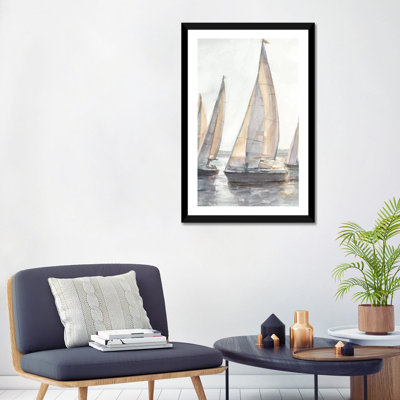 " Plein Air Sailboats I " by Ethan Harper