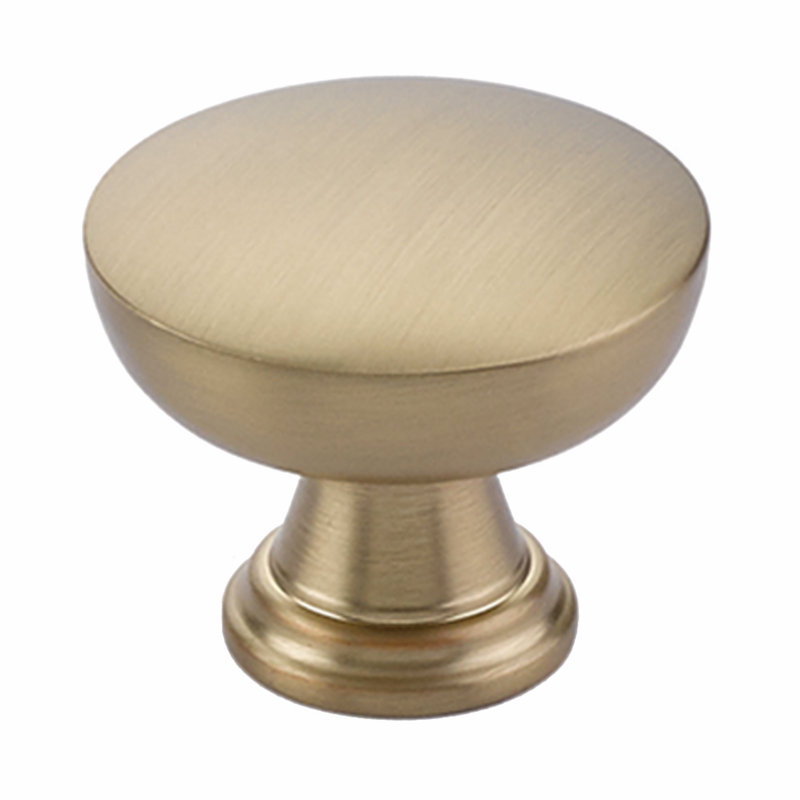 Overland Circle Knob, Satin Brass, 1.75''