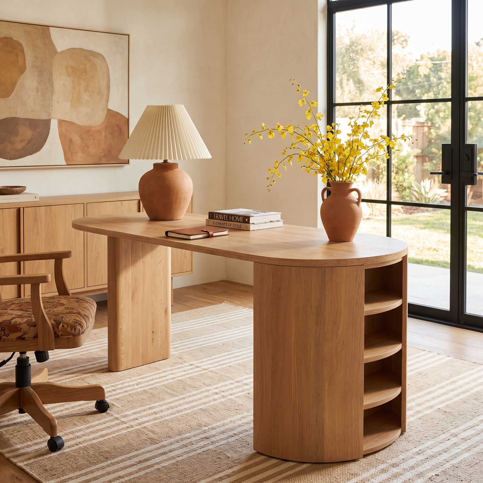 Element 66 " Oak Writing Desk