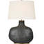 Beton Medium Table Lamp with Linen Shade-26013045