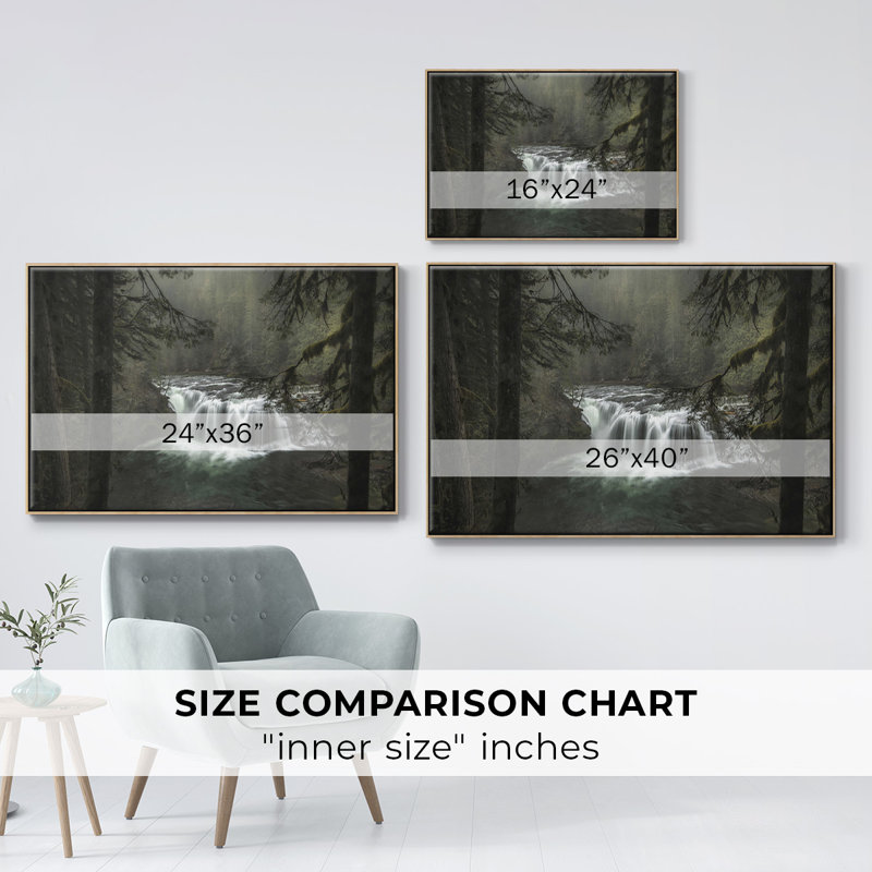 Misty, reproduction d'art sur toile, H 25 po x l 37 po x P 2 po, Naturel
