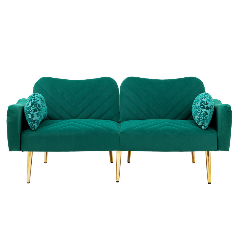 Canapé d'appoint Norika, Green Polyester