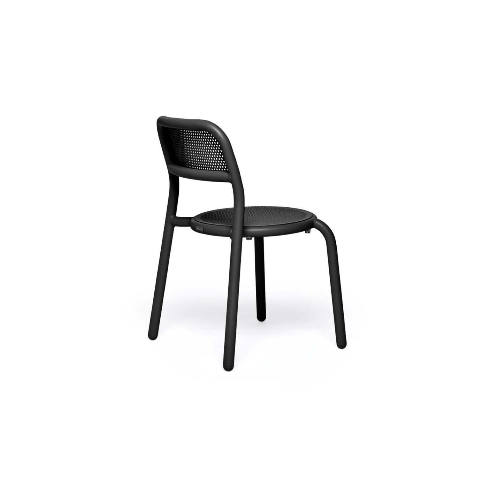 Toní Stacking Patio Dining Side Chair, Anthracite