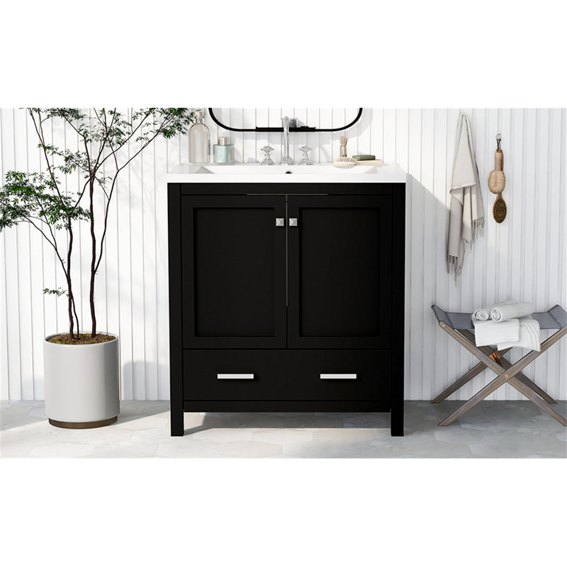 30"  Bathroom Vanity With Single Sink