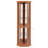 Corner Lighted Curio Cabinet, Corner Glass Cabinet, Corner Display Case for Living Room-1935827027
