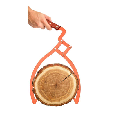 Claw Stainless Steel Handheld Log Tongs with Non-Slip Grip – Logging Skidding Tool for Handling, Dragging, and Carrying Wood and Trees