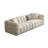 110.24" White 100% Polyester Modular Sofa cushion couch