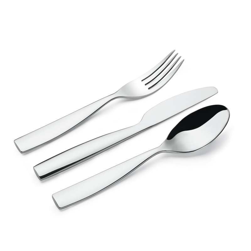 Dressed 5 - Piece Stainless Steel Flatware Set - Service for 1