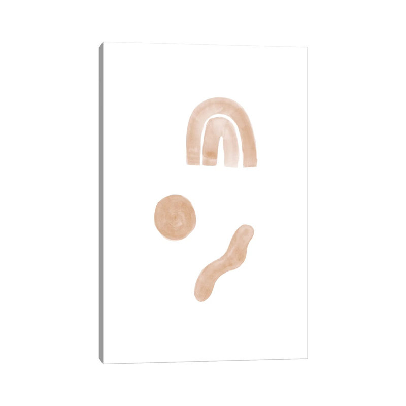 Watercolour Abstract Composition I by Nouveau Prints - Wrapped Canvas Gallery-Wrapped Canvas Giclée