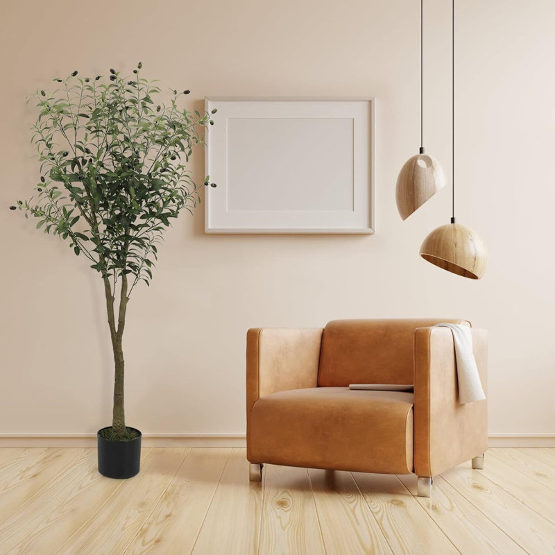 Faux olivier forêt pour bureau, salon, patio type A, H 59,06 po x l 15,75 po x P 15,75 po
