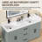 72'' W X 4'' H Solid Surface White Backsplash Polished Rectangular Vanity Top Back Splash for Vanity Sink, Window Sill, Door Transitions (2 pes of 36'')