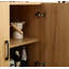 Armoire latérale en filet de rotin à trois portes pour le rangement de la maison et du bureau