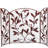 Brinlie 3 Panel Iron Fireplace Screen-1812505805