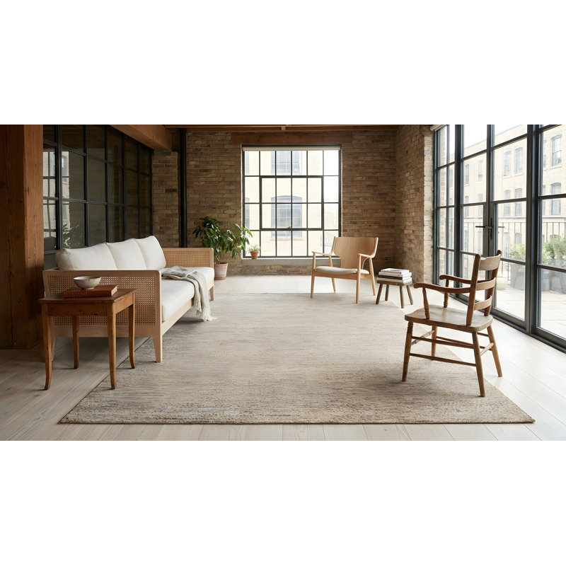 Tapis jaune moderne en soie noué à la main à motif géométrique moderne, 9 pi x 12 pi