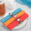 Serviettes de table carrées multicolores-73157996