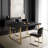 Aarsh Oak Metal Base Dining Table