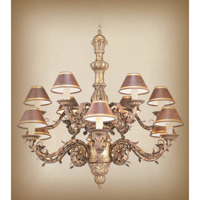 Amaliya 12 - Light Dimmable Tiered Chandelier