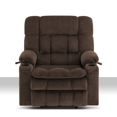 27.2" Seat Width Dual Motor Power Recliner Lift Chair with Massage and Heat, Infinite Position, Fabric