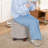 Storage Ottoman With Padded Seat, Modern Cotton-Linen Footrest, Round Stool For Living Room Bedroom-802350580