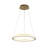 1-Light Sand Gold LED Chandelier With A Clear Acrylic Diffuser