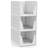 Sorbus 3 Pack Folding Shelf Organizer - Stackable Closet Shelf Organizer Baskets for Clothes, Closet, Bathroom, Kitchen, Garage - Easy Access Open Front Design Under Shelf Organizer, Large-108206488