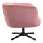 Fauteuil demi-tonneau 30 po rose et noir