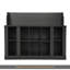 Banc de rangement pour chaussures avec tablettes et 4 crochets, portemanteau élégant avec portemanteau mural, rangement pour vestibule, vestibule, vestibule-1833687907