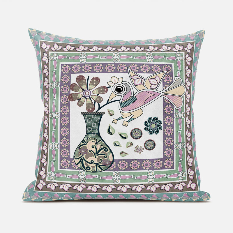 Housse et insert de coussin décoratif en polyester pour l'intérieur et l'extérieur