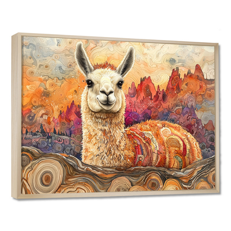 Groover - Animals Wall Art, H 34 po x l 44 po, Impression encadrée flottante, Cream