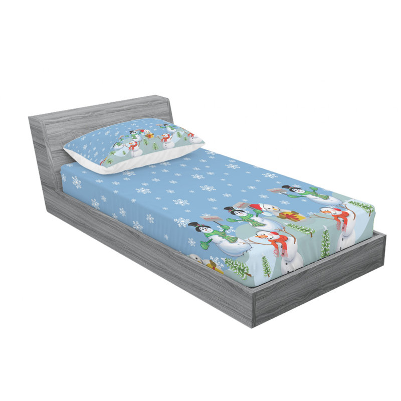 Microfiber Sheet Set, Twin Sheet Set with Fitted Sheet
