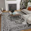 Tapis oriental gris en polypropylène tissé à la main Raghdah-1401702520