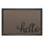 Tapis d'entrée extérieur 32 x 47 po, paillasson antidérapant en caoutchouc durable, tapis à profil bas facile à nettoyer pour le porche de la porte d'entrée arrière, Hello-540017572