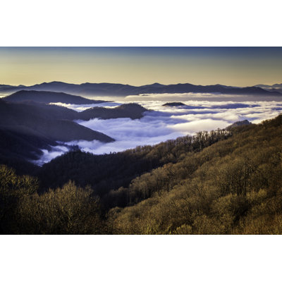 Mountains In Newfound Gap Road by StevenSchremp - Wrapped Canvas Print