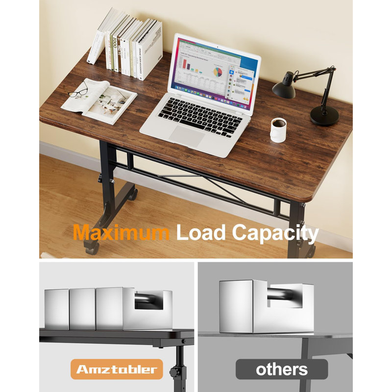 Miliyah Standing Desk, Brown