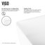 Marigold 18" L x 14" W x 5" H Rectangular White Matte Stone™ Vessel Bathroom Sink with 11" H Faucet