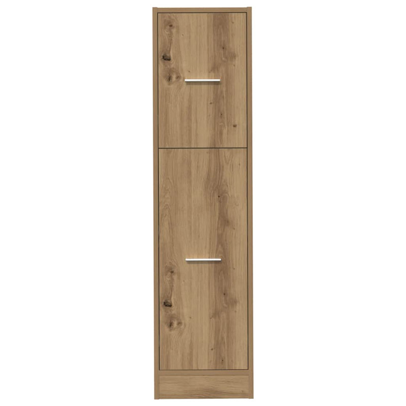 Apothecary Cabinet Storage Cabinet Apothecary Cupboard Engineered Wood, Artisan Oak, 118cm H x 30cm W x 41cm D