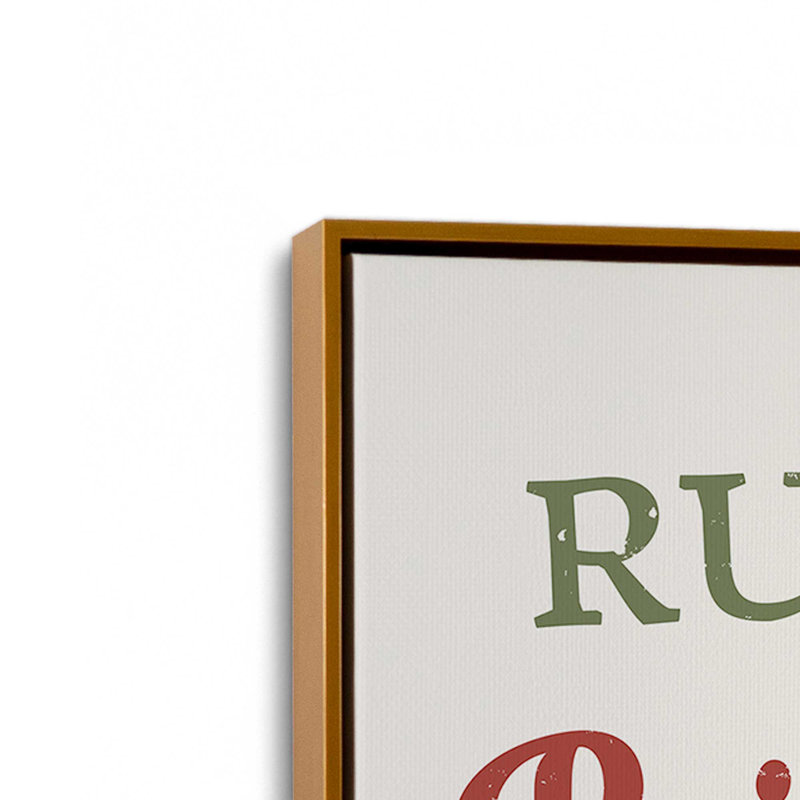 «Rustic Reindeer Treats», reproduction sur toile, Cadre flottant doré, H 18,75 po x l 12,75 po