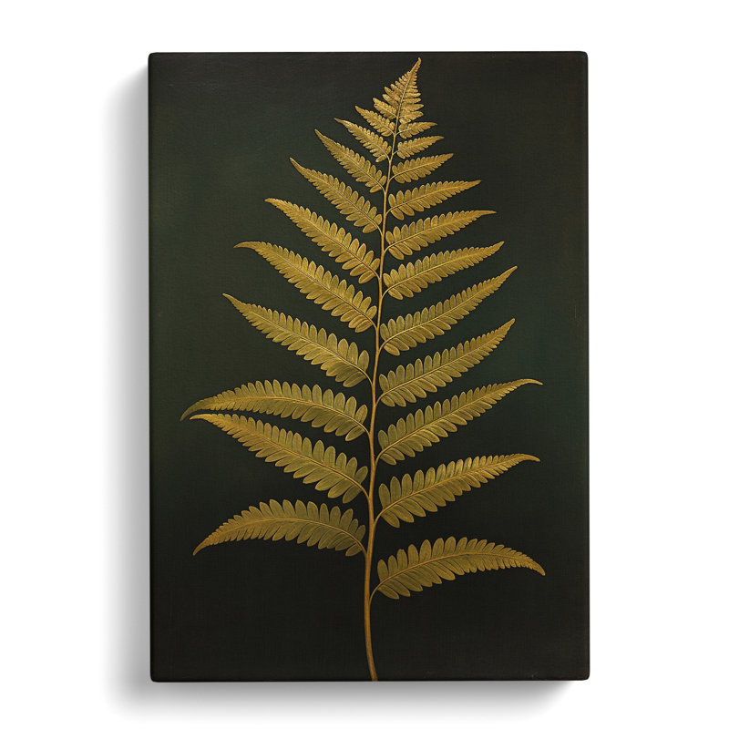 Fern Leaf Classicism - Wrapped Canvas